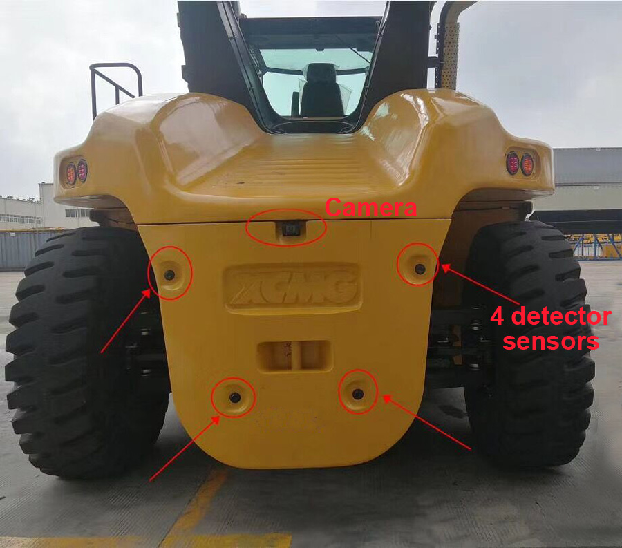 Container forklift parking sensor camera system 2