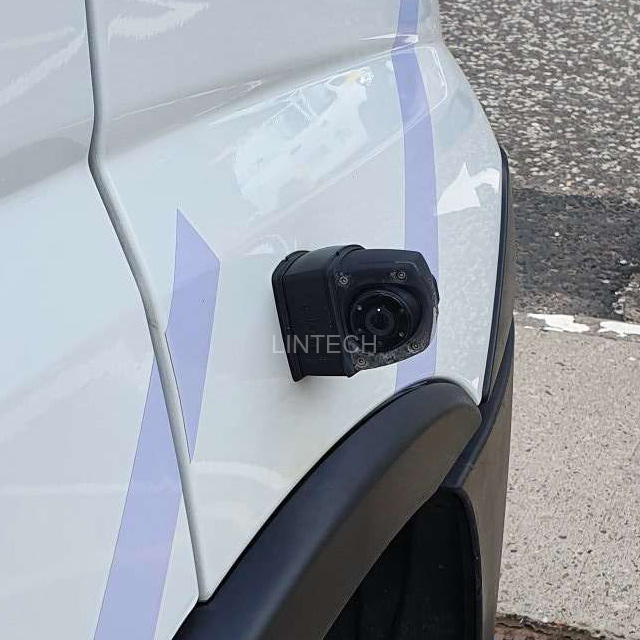Side view camera with increase base
