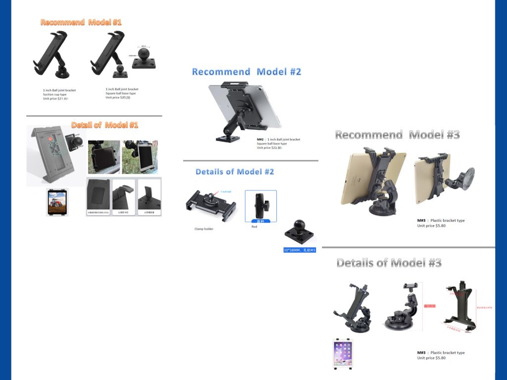 IPAD holder for truck use Recommend 3-4