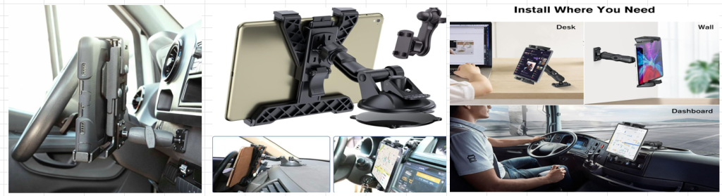 iPad holder for trucks customer needs