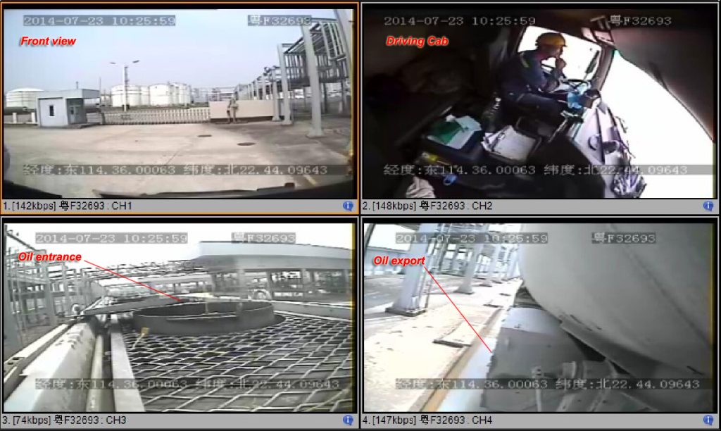 DVR Install on the Oil tank truck