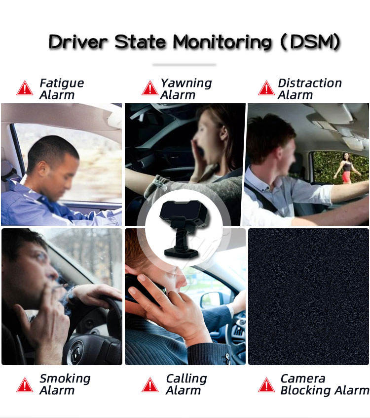 AI DMS Driver Monitoring Camera HD Fatigue Alert Smoking Detection System for Truck Bus Fleet Management - Image 6