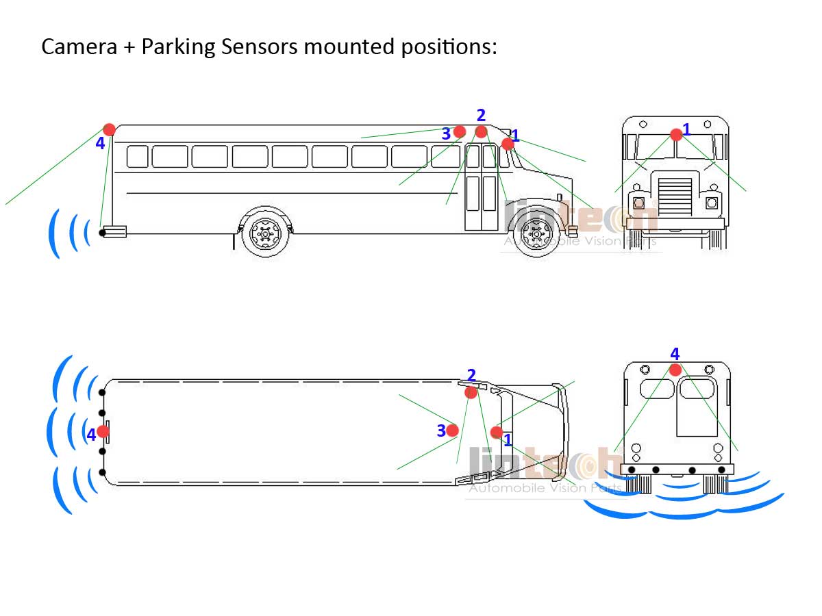 school bus camera install