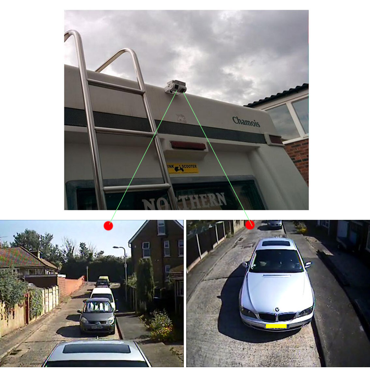Twin lens backup cameras LC-015DB