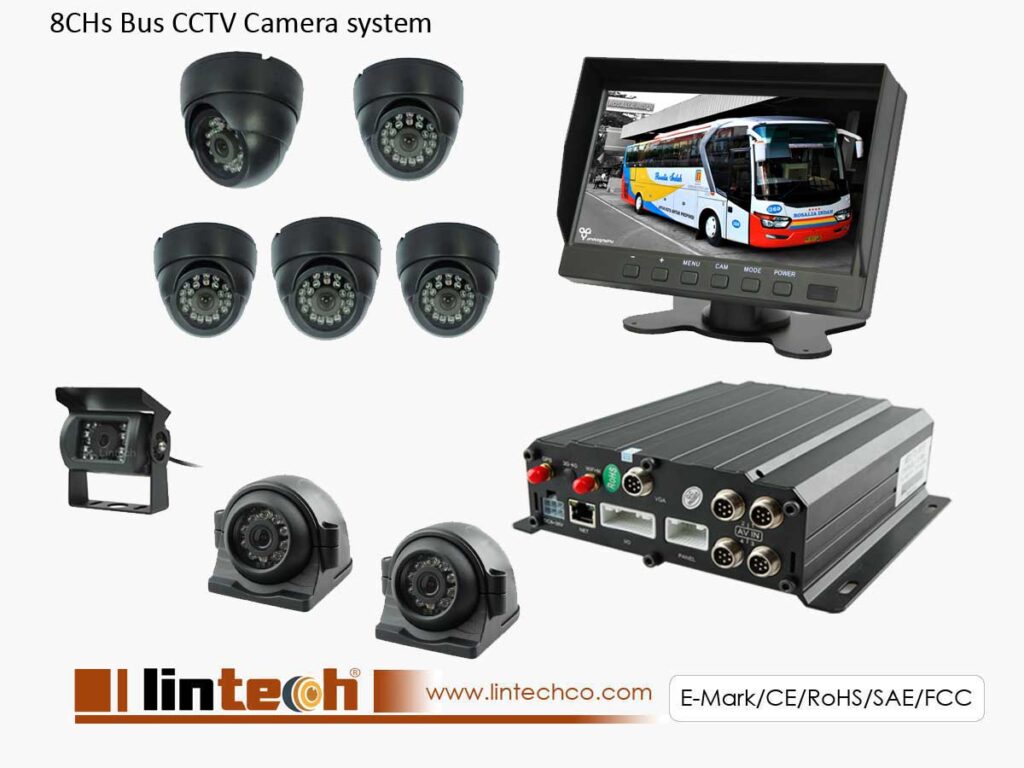 8 Channel Car DVR Camera System for City Bus, LTB-05