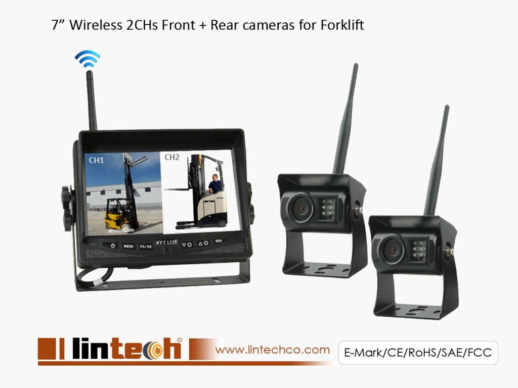 7inches 2 Split Display Digital Wireless Reversing Camera Kit, LS-070D2