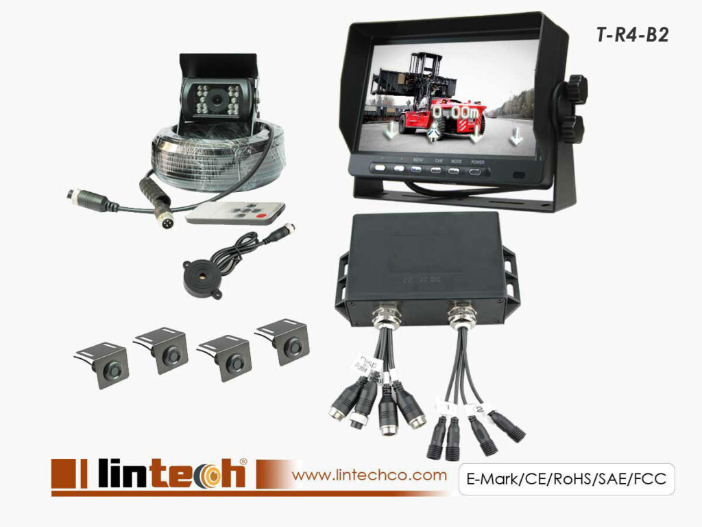 7 inch Visual Reverse Parking Sensor with Camera, T-R4-B2