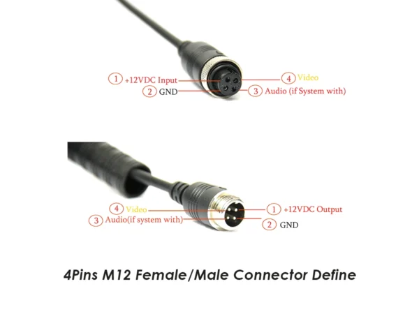 LA-TPE7-4 Trailer Cable Kits For 4 Channels Camera Connection - Image 10