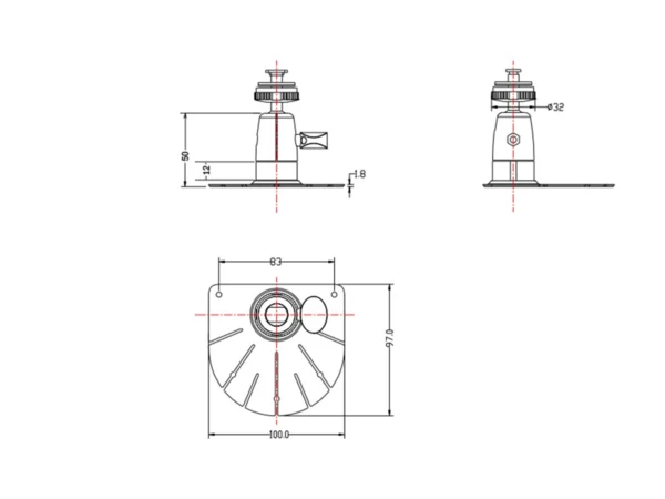 50mm Height Heavy Duty Monitor Metal Bracket - Image 5