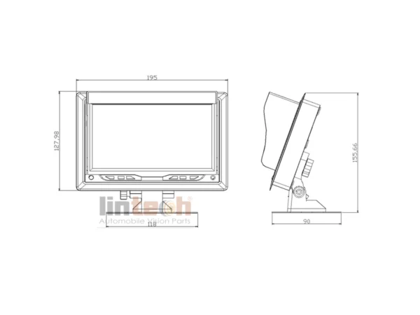 7 inches 3CHs Car LCD Monitor - Image 6
