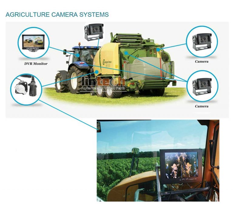 9 inches Quad monitor 3 Cameras system kit