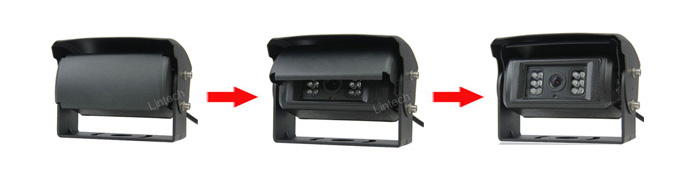 Auto shutter backup camera for waste Truck