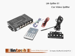 8-36V 4Pin Car Video Splitter 4 Channel Car Camera Control Box Quad Multiplexer