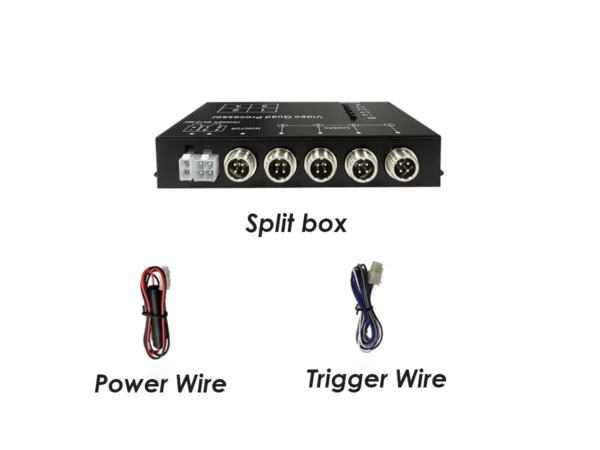 8-36V 4Pin Car Video Splitter 4 Channel Car Camera Control Box Quad Multiplexer - Image 2
