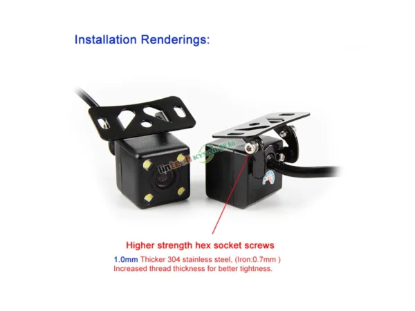 304 Stainless Steel Bracket for Universal Car Camera, mini BSD Radar - Image 4