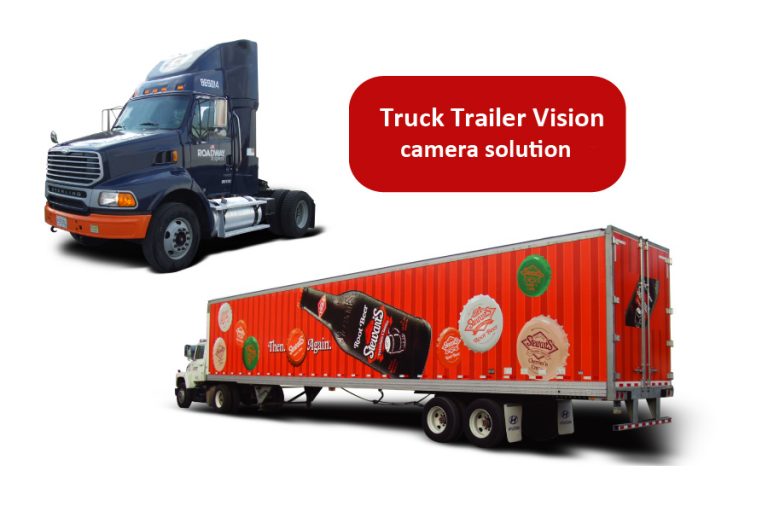 truck trailer rear vision backup camera system