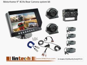 LRV-06 9 Inch Monitor Rear View Camera System With Trailer Cable
