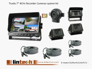 7 inch 4CHs CCTV Camera with DVR for Truck, LWT-04