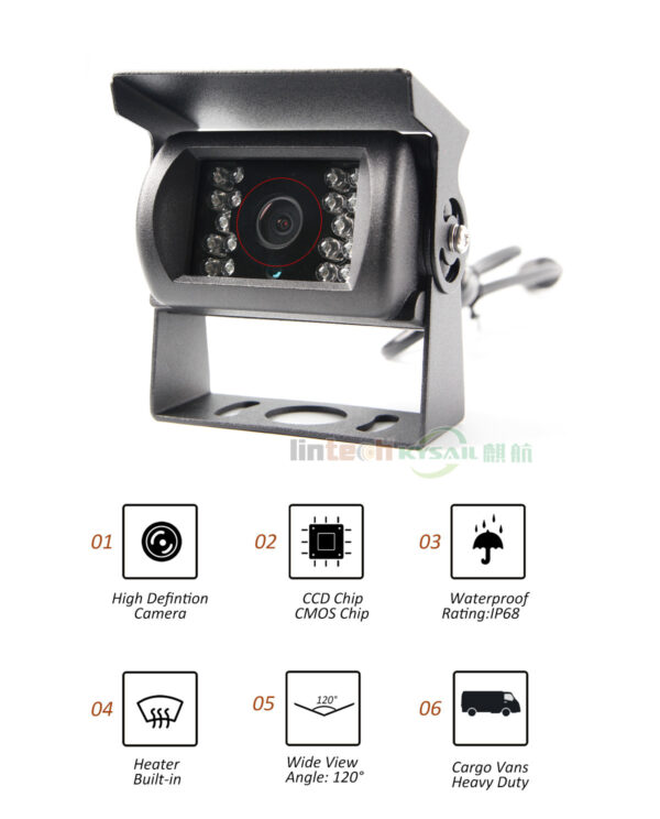 Defrost Raindrops Eliminate Reverse Camera for Truck Vans Backup Camera - Image 2