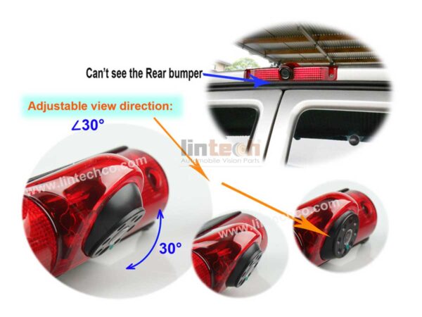 3rd Stop Lights Auto Backup Camera Kit for GMC SAVANA & Chevrolet Express Van, LWC-09 - Image 7