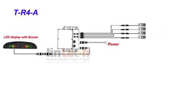 Trucks Reverse Parking Sensor with LED Light, T-R4-A - Image 6