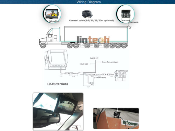 7 Inch TFT LCD Monitor Vehicle Reversing Camera Kit, LSB-01 - Image 7