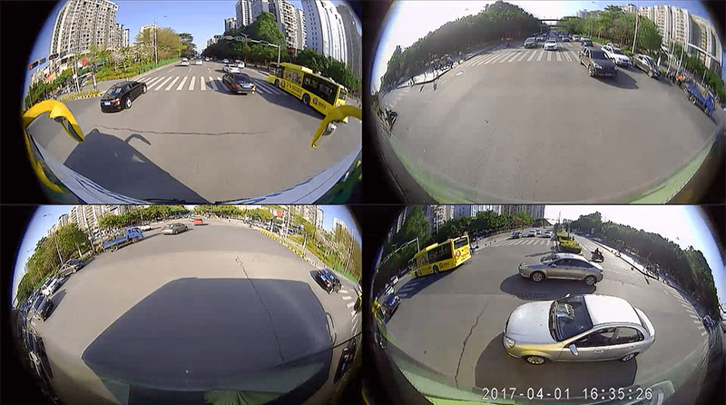 360-Degree Visibility for dump truck