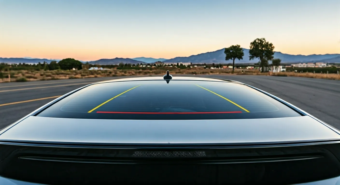 car backup camera close-up