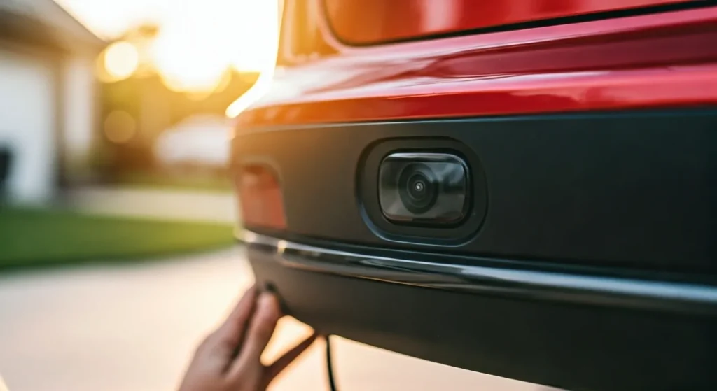 installing backup camera outdoors