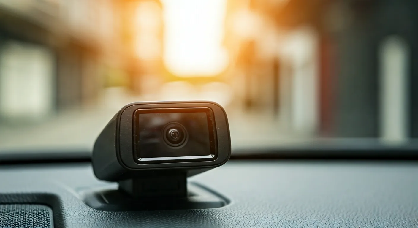 backup camera on car close-up