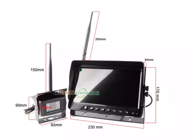 AHD 9inch Digital Wireless Monitor 2.4GHz Digital Wireless Camera System - Image 4