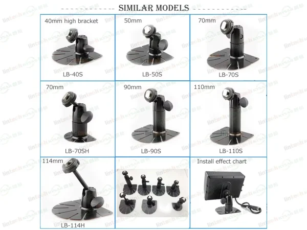 190mm Custom Metal Monitor Bracket for Vehicle Heavyduty Reverse Lcd Display Mount - Image 6