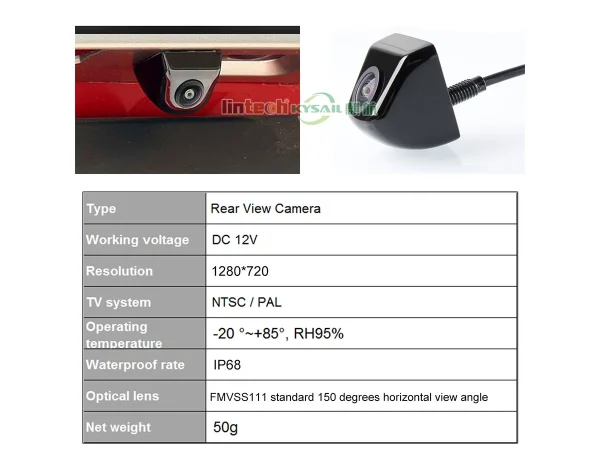 Mini Metal Body Reverse Car Backup Cameras for Tailgate Liftgate Mounting fits Pickup SUV RV Van - Image 3