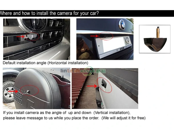 Mini Metal Body Reverse Car Backup Cameras for Tailgate Liftgate Mounting fits Pickup SUV RV Van - Image 4