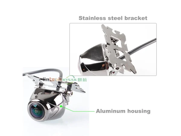 Auto Wide View Angle Waterproof Mini HD Chrome Car Backup Camera - Image 3
