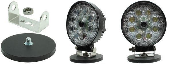 Flood Light LED Camera LC-01LED installation -Magnet base