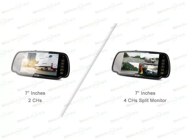 Metal Bracket 7" TFT LCD Color Car Rearview Mirror Monitor - Image 5
