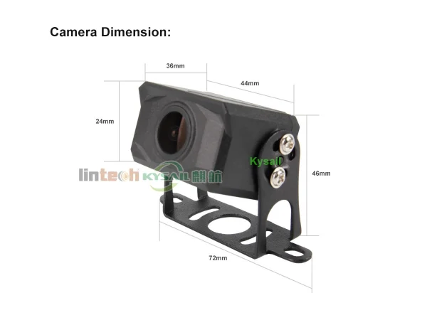 10.1"Touch Screen 4 Split Monitoring Security Camera AI Active Blind Spot Detection BSD 4 Channel Truck Dash Cam System - Image 7