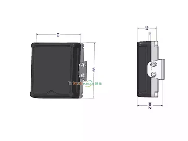 77GHz Radar Sensor Truck Blind Spot Detection System with Alarm Display - Image 3