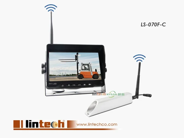 2.4GHz Wireless Waterproof Front Forklift Fork Camera Monitor System