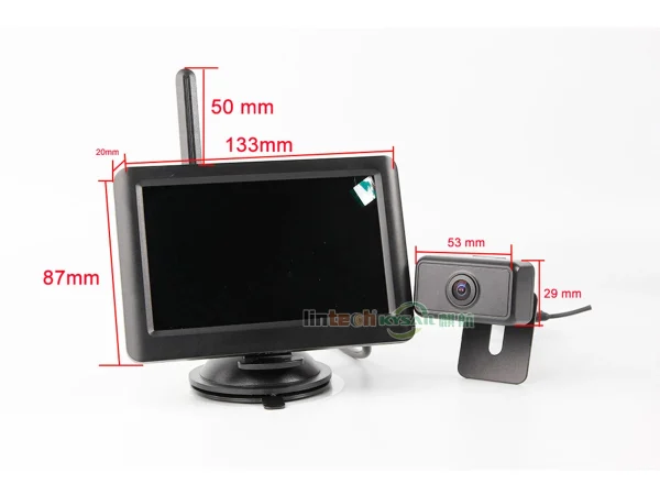 5 Inches Car Wireless Reversing Camera Monitor Rear View Kit CCD Reverse 12V - Image 5