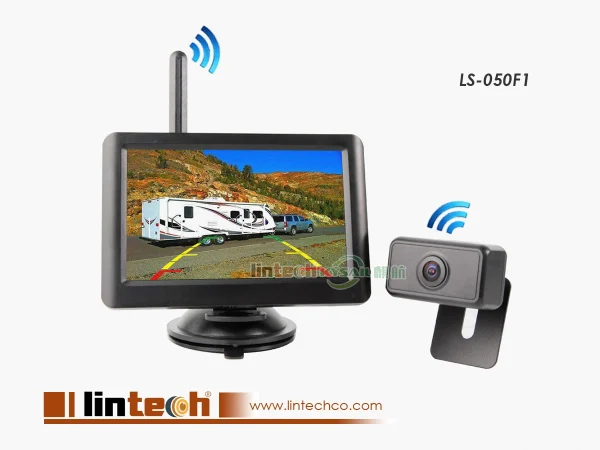 5 Inches Car Wireless Reversing Camera Monitor Rear View Kit CCD Reverse 12V