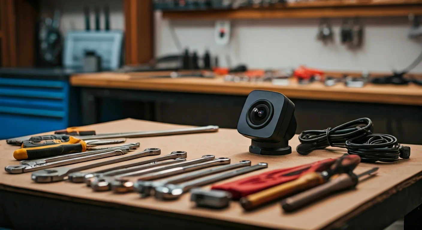 Tools for rear view camera installation