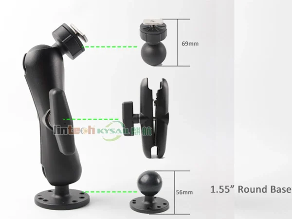 190mm Custom Metal Monitor Bracket for Vehicle Heavyduty Reverse Lcd Display Mount - Image 3