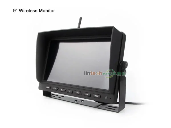 9 Inch Wireless Monitor AHD 1080P Split Screen  Display Heavy Duty Vehicle Trailer Truck RVs Waterproof Camera - Image 2